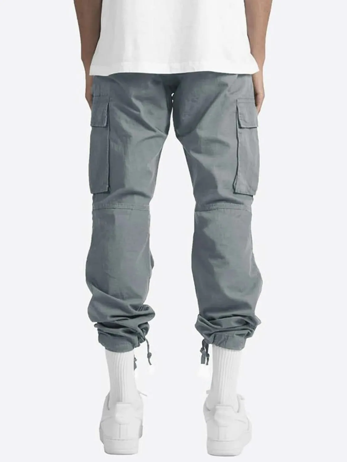 Mens Cargo Pants Straight Casual Trendy Loose Slim Fit Joggers Sweatpants Outdoor Lightweight Athletic Walking Trouser