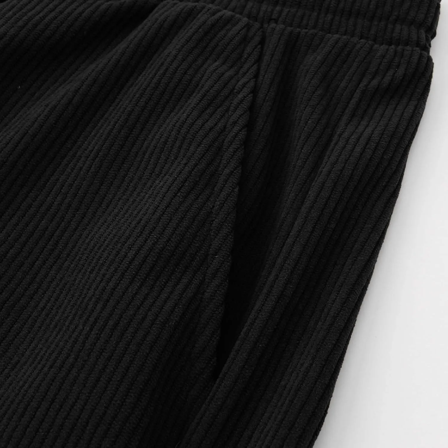 Men's Elastic Waist Casual Pants, Corduroy Baggy Quick Dry Lightweight Athletic Outdoor Hiking Sweatpants with Pockets