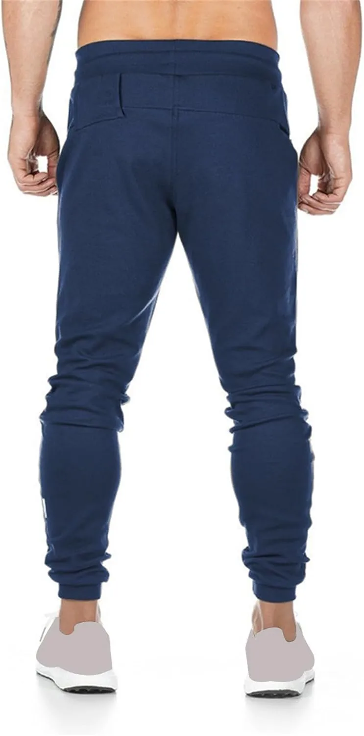 Mens Lightweight Athletic Pants Joggers Slim Fit Stretch Pant Workout Gym Sweatpants Casual Drawstring Trousers 2025