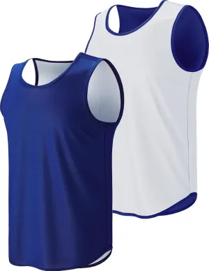 Men's Lightweight Reversible Rec Tanks, Mesh Basketball Jerseys Athletic Quick Dry Shirts Team Scrimmage Uniforms