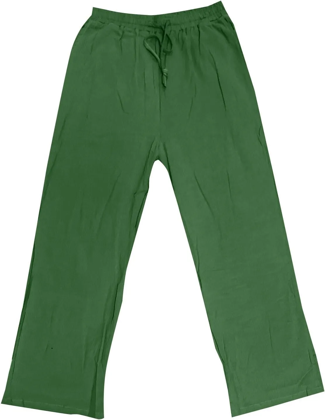 Mens Linen Pants Big and Tall Summer Elastic Waist Drawstring Beach Athletic Pants for Workout, Jogging, Running
