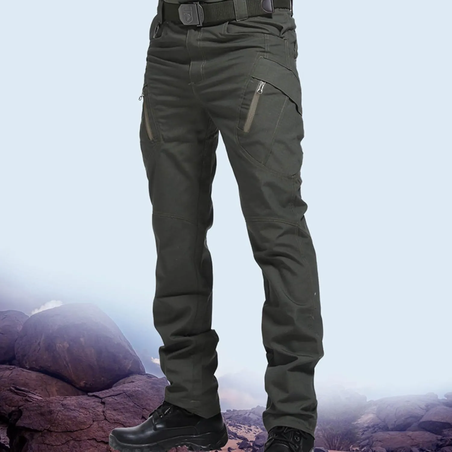 Men's Outdoor Cargo Pant Military Tactical Work Pants Casual Stretch Combat Trousers Hiking Jogger Pant with Pockets