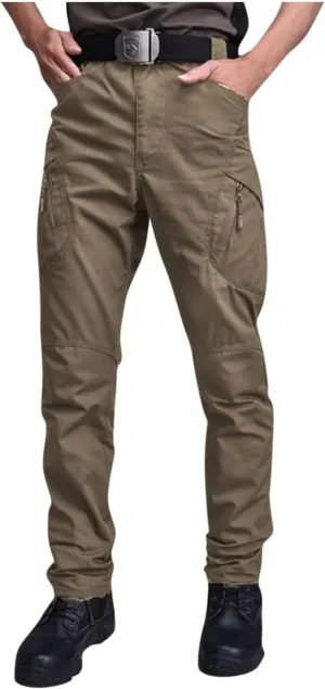Mens Outdoor Hiking Pants Tactical Military Cargo Pants Slim Fit Waterproof Pant Quick Dry Sweatpants Multi Pockets