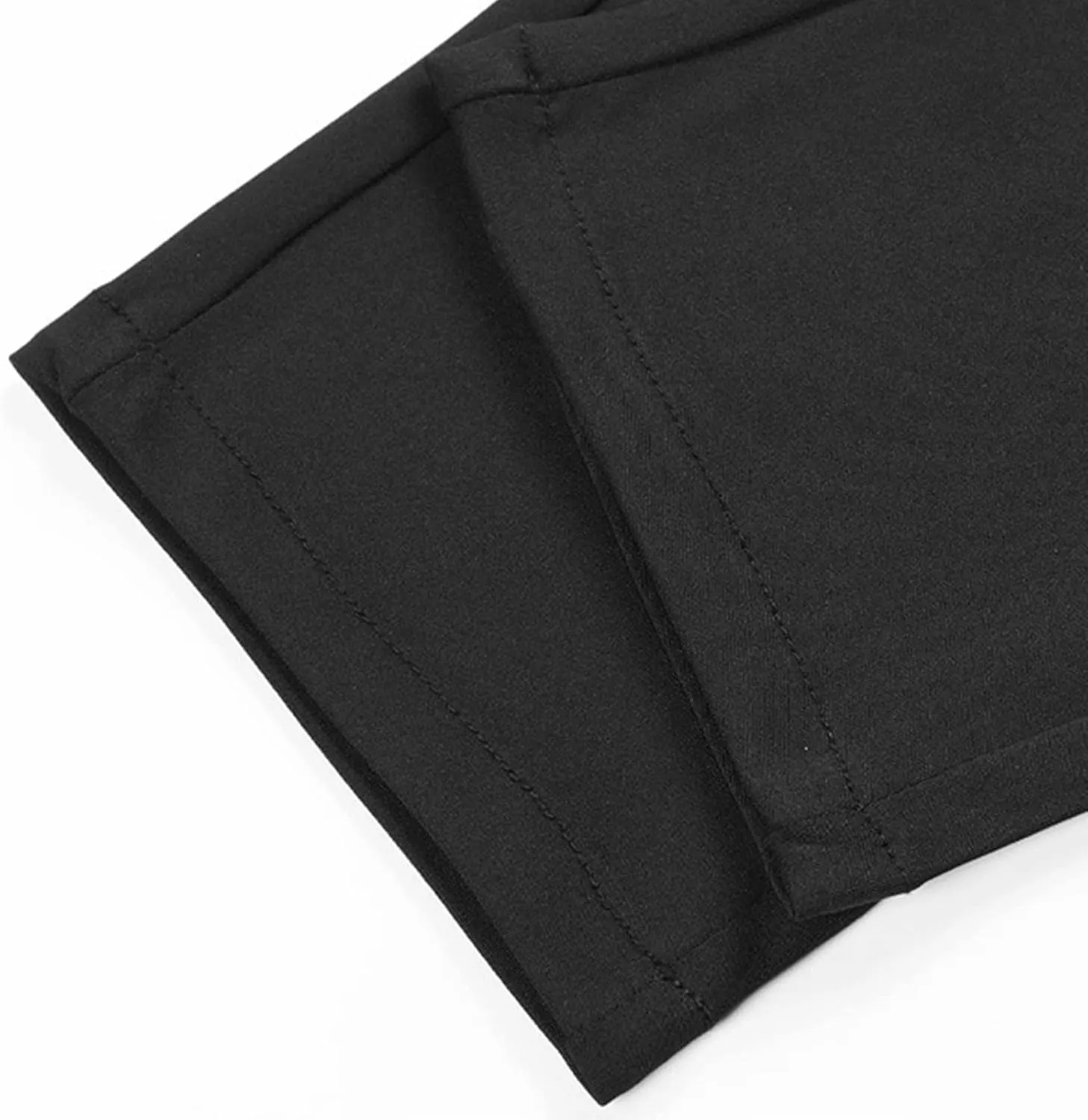 Men's Straight Fit Stretch Dress Pants Classic Fit Flat Front Chino Pant Solid Comfort Slim Fit Skinny Suit Pants