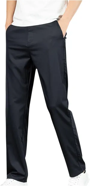 Mens Stretch Dress Pants Business Casual Formal Suit Work Pants Regular Fit Wrinkle Free Slim Fit Tapered Trousers