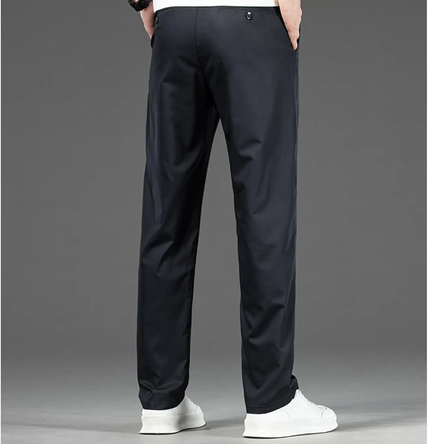 Mens Stretch Dress Pants Business Casual Formal Suit Work Pants Regular Fit Wrinkle Free Slim Fit Tapered Trousers