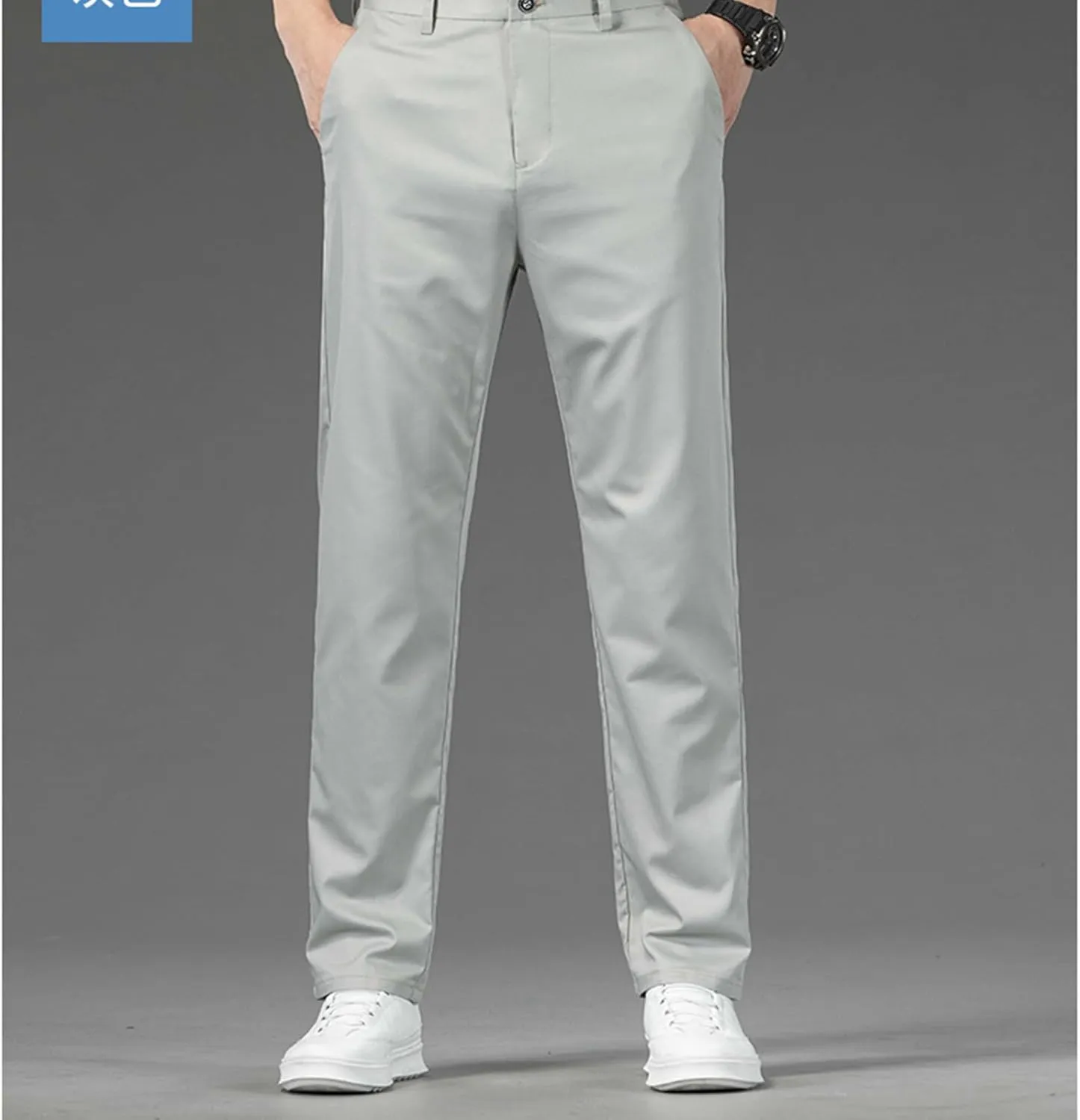 Mens Stretch Dress Pants Business Casual Formal Suit Work Pants Regular Fit Wrinkle Free Slim Fit Tapered Trousers