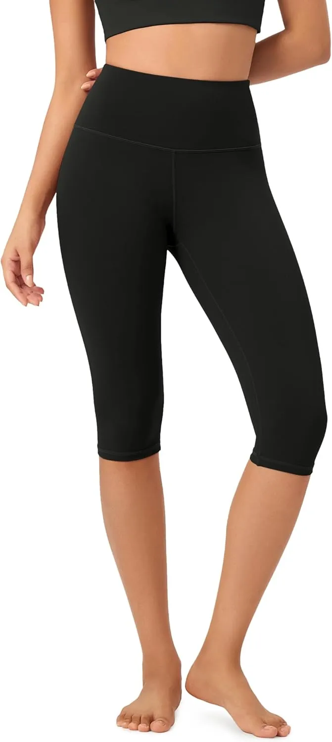 ODODOS ODCLOUD Buttery Soft Lounge Yoga Capris for Women, 14" / 19" / 21" High Waist Capri Leggings