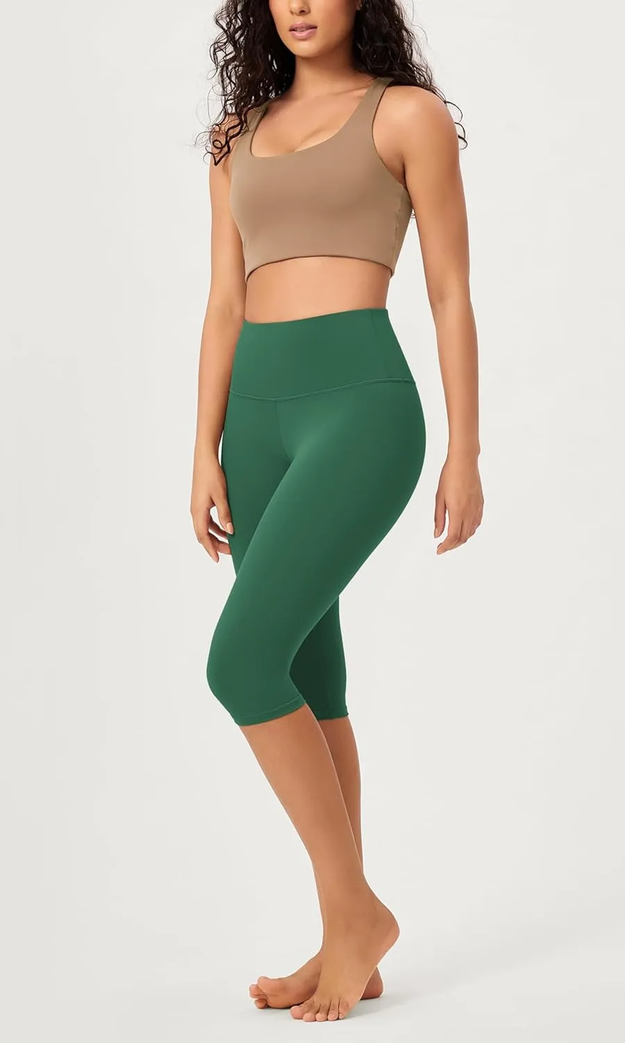 ODODOS ODCLOUD Buttery Soft Lounge Yoga Capris for Women, 14" / 19" / 21" High Waist Capri Leggings