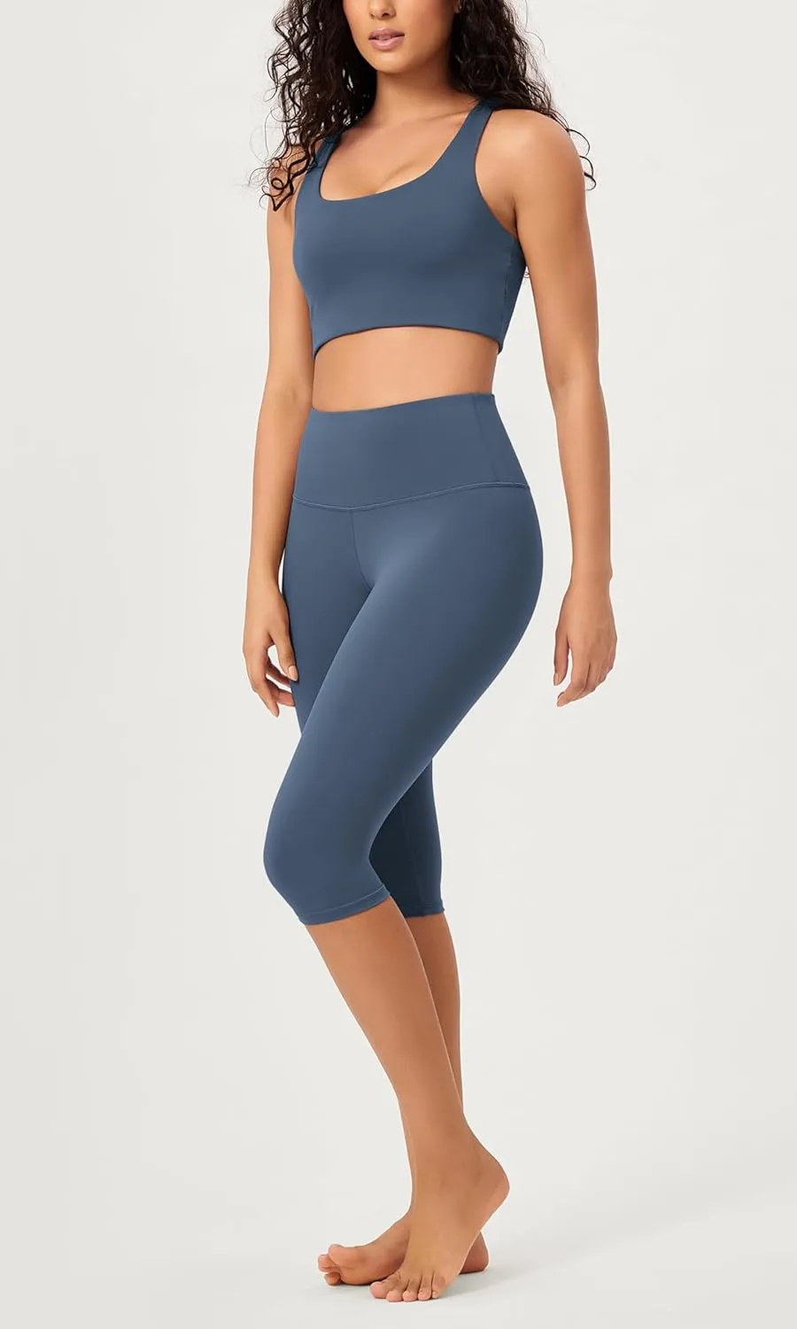 ODODOS ODCLOUD Buttery Soft Lounge Yoga Capris for Women, 14" / 19" / 21" High Waist Capri Leggings