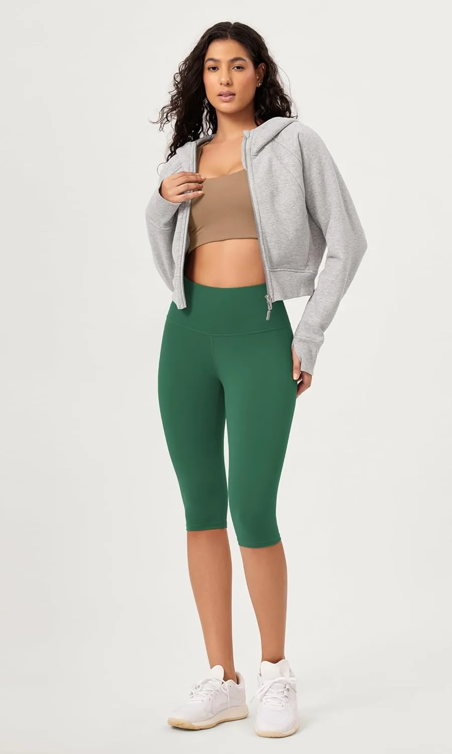 ODODOS ODCLOUD Buttery Soft Lounge Yoga Capris for Women, 14" / 19" / 21" High Waist Capri Leggings