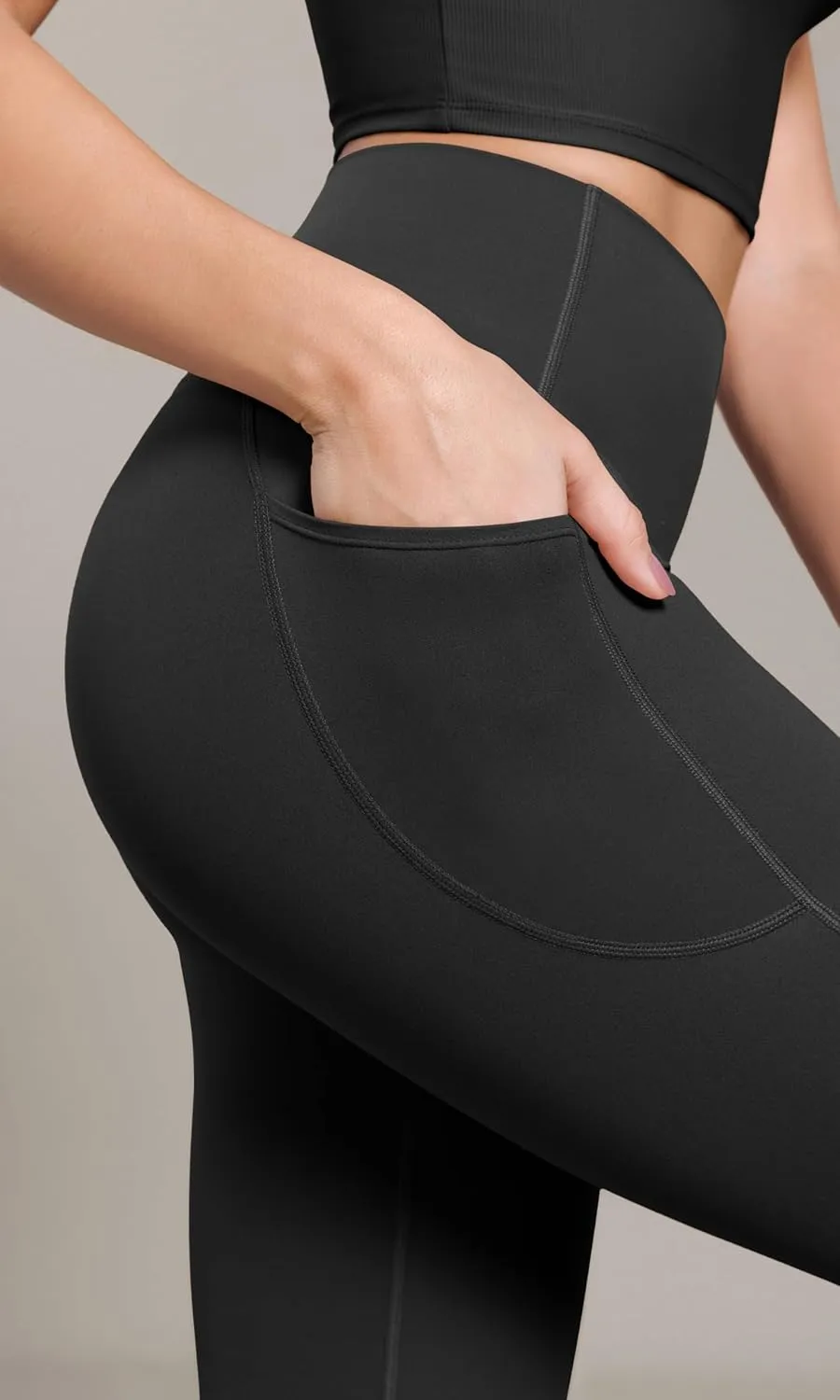ODODOS ODCLOUD Buttery Soft Lounge Yoga Capris with Pockets for Women, 14" / 19" / 21" High Waist Capri Leggings