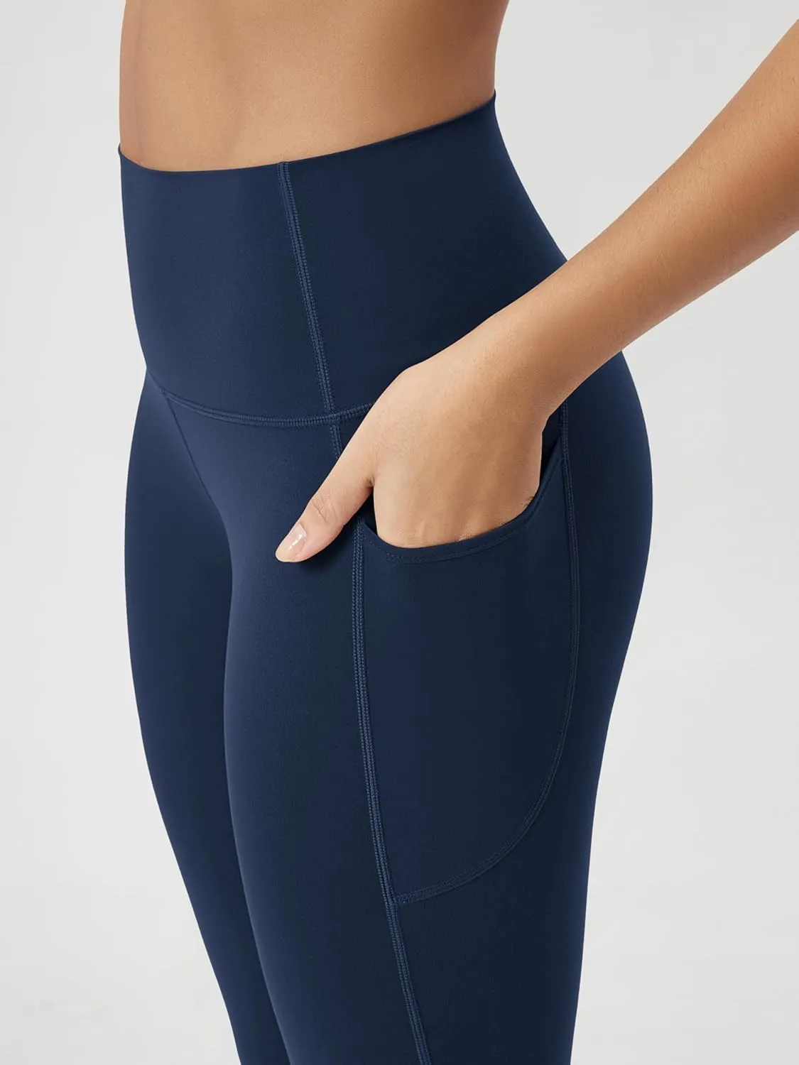 ODODOS ODCLOUD Buttery Soft Lounge Yoga Capris with Pockets for Women, 14" / 19" / 21" High Waist Capri Leggings