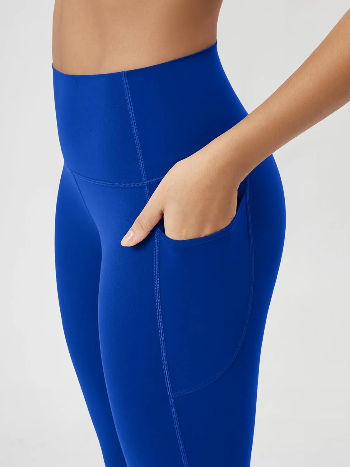 ODODOS ODCLOUD Buttery Soft Lounge Yoga Capris with Pockets for Women, 14" / 19" / 21" High Waist Capri Leggings