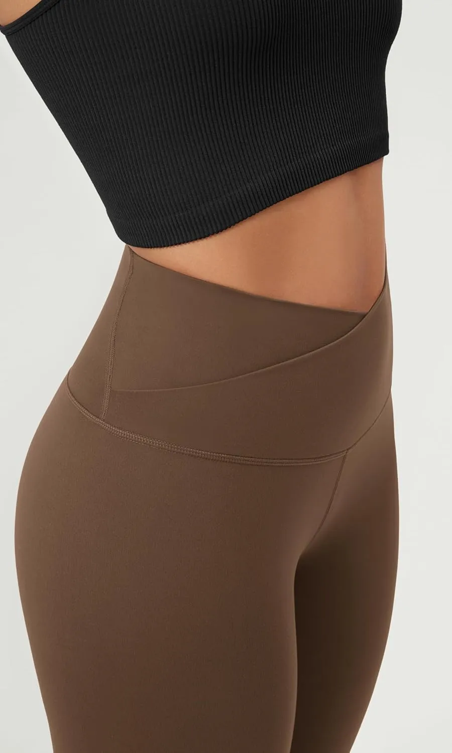 ODODOS ODCLOUD Crossover 7/8 Leggings with Back Pocket for Women, 23" / 25" / 28" V High Wasit Lounge Yoga Pants