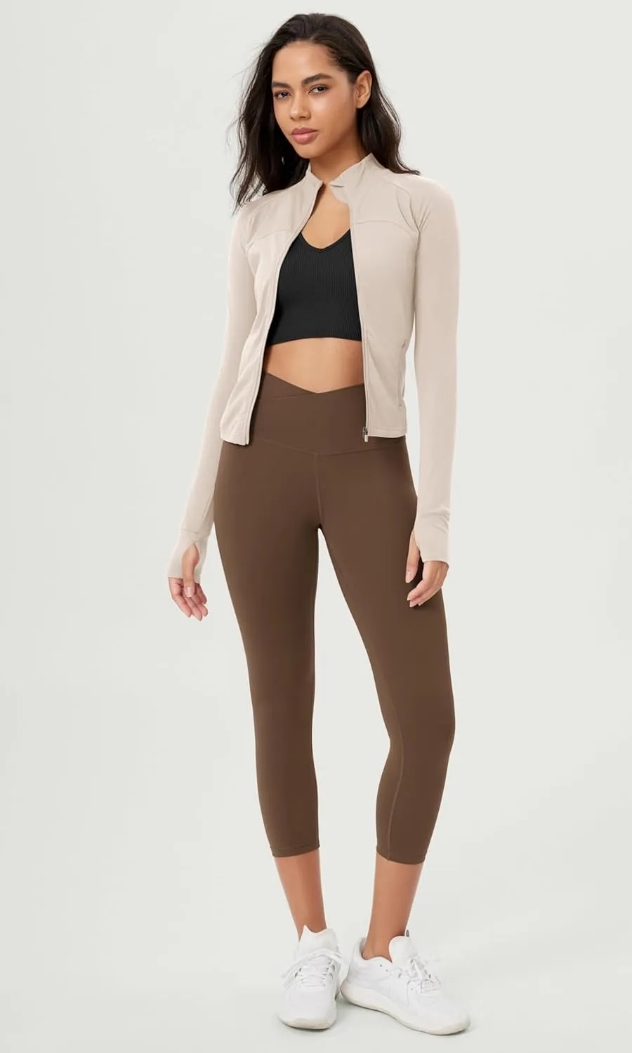 ODODOS ODCLOUD Crossover 7/8 Leggings with Back Pocket for Women, 23" / 25" / 28" V High Wasit Lounge Yoga Pants