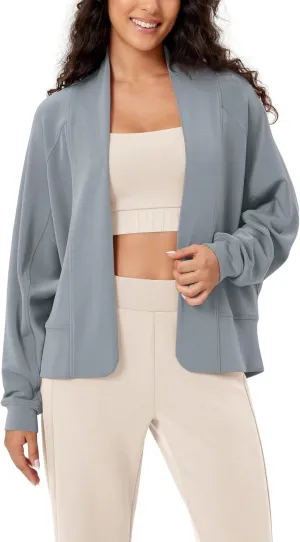 ODODOS Women's Modal Soft Open Front Cardigans Long Sleeve Casual Wrap Outwear