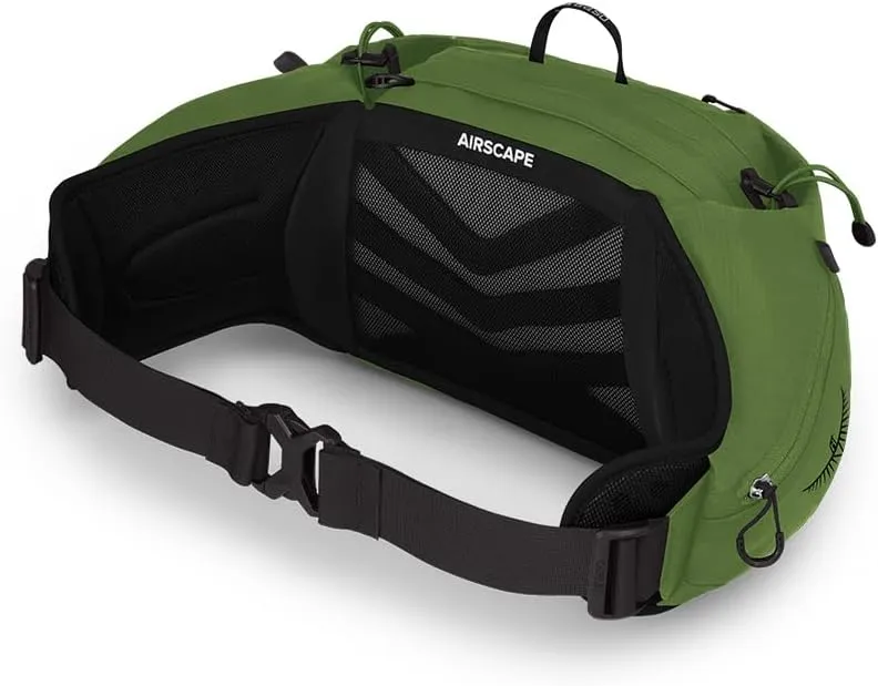Osprey Talon 6L Men's Lumbar Hiking Waist Pack, Green Belt/Black