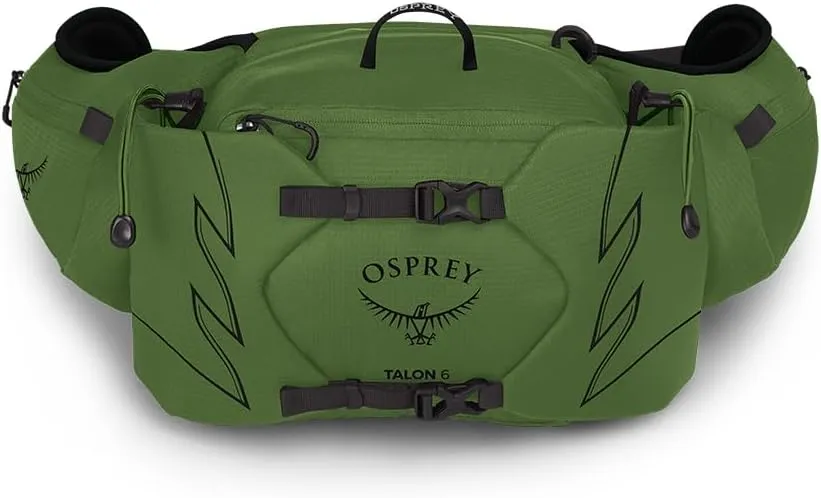 Osprey Talon 6L Men's Lumbar Hiking Waist Pack, Green Belt/Black