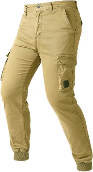 Outdoor Hiking Pants Men Workout Cargo Pants Slim Fit Stretchy Tactical Joggers Lightweight Quick Dry Water Resistan