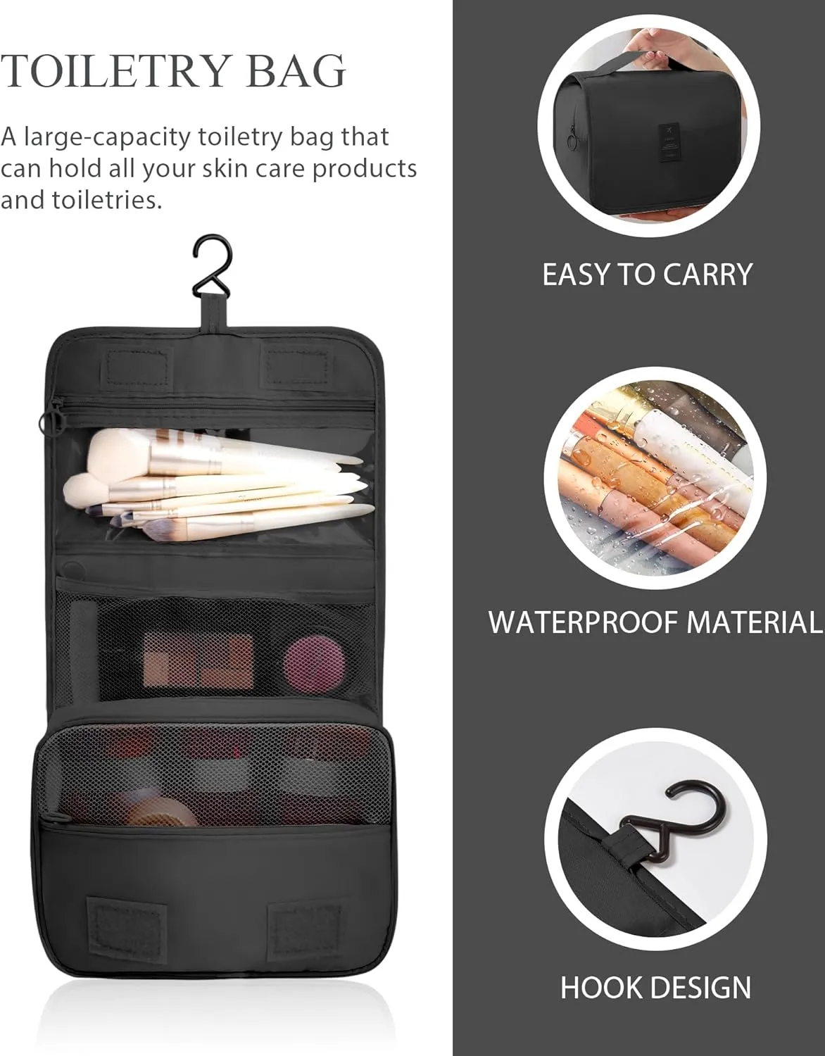 Packing Cubes 10 PCS, Mesh Breathable Luggage Organizers Bags, Packing Organizers, Durable Travel Essentials Bags Set, Travel Packing Organizers, Black