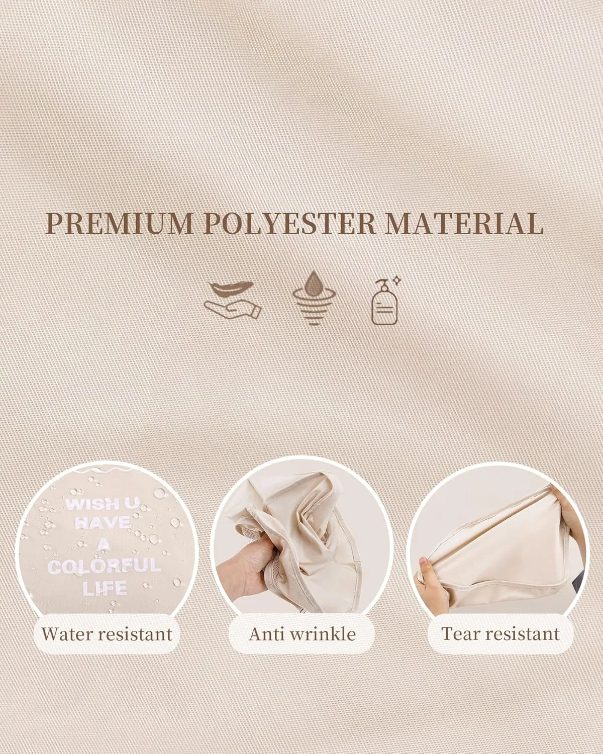 Packing Cubes 11 PCS, Mesh Breathable Luggage Organizers Bags, Packing Organizers, Durable Travel Essentials Bags Set, Travel Packing Organizers,Beige