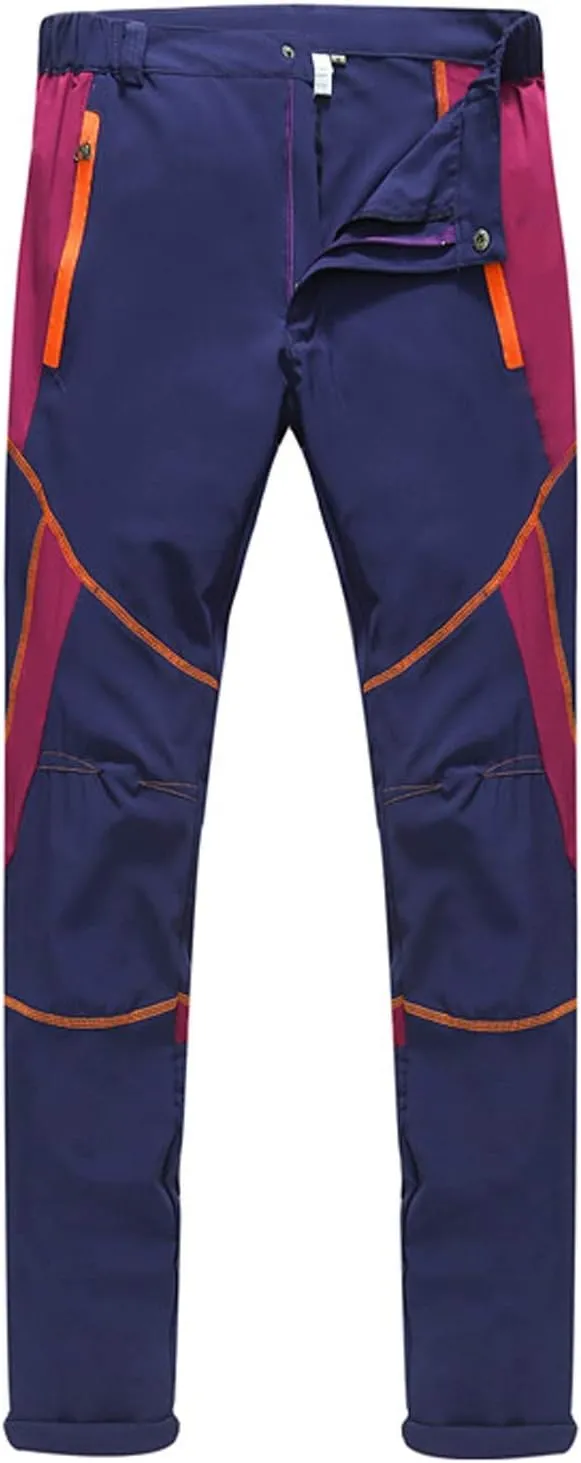 Pants For Men Mens Waterproof Pants Trendy Splice Windproof Trousers Softshell Outdoor Hiking Trousers Cargo Pants