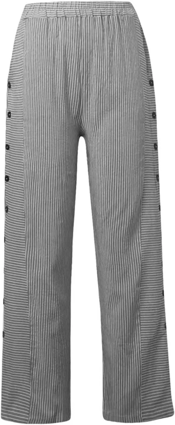 Pants for Women, Peasant Pants Straight Leg Linen Summer Casual Trendy Women