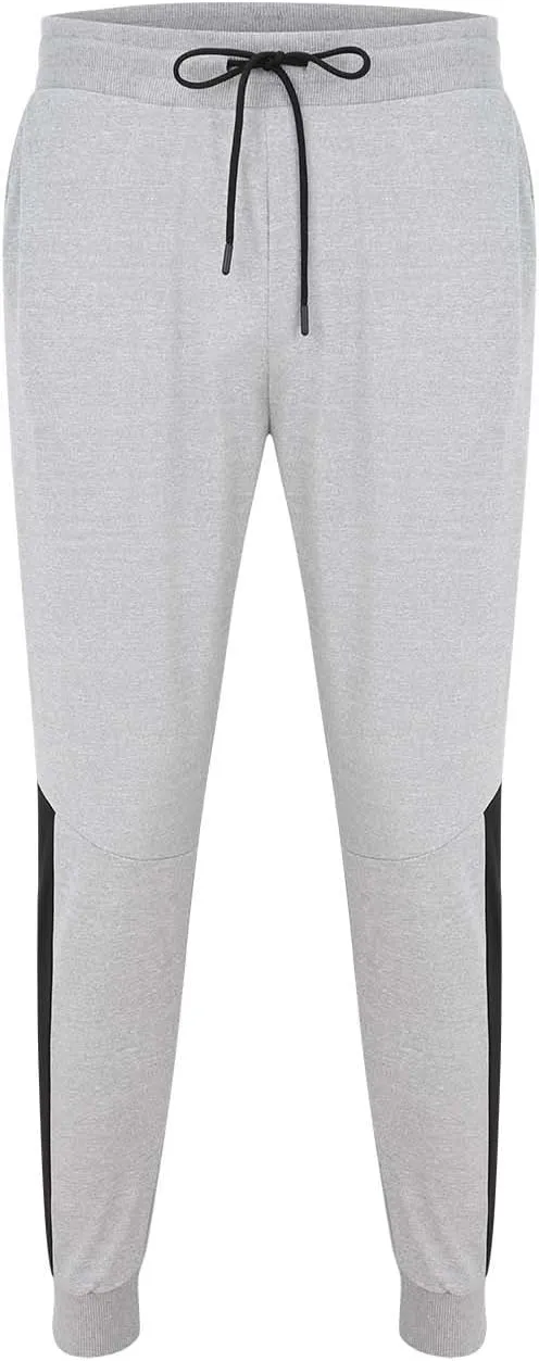 QWENTMTNTY Mens Fashion Joggers Pants Slim Fit Casual Elastic Waist Skinny Athletic Sweatpants Patchwork Workout Pants