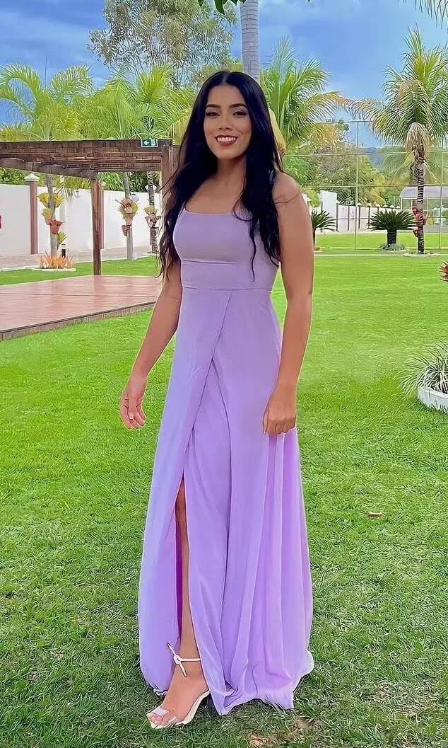 Raseal Chiffon Sleeveless Spaghetti Straps with Bowknot Bridesmaid Dress Square Neck Long A Line Prom Dress for Women RS166