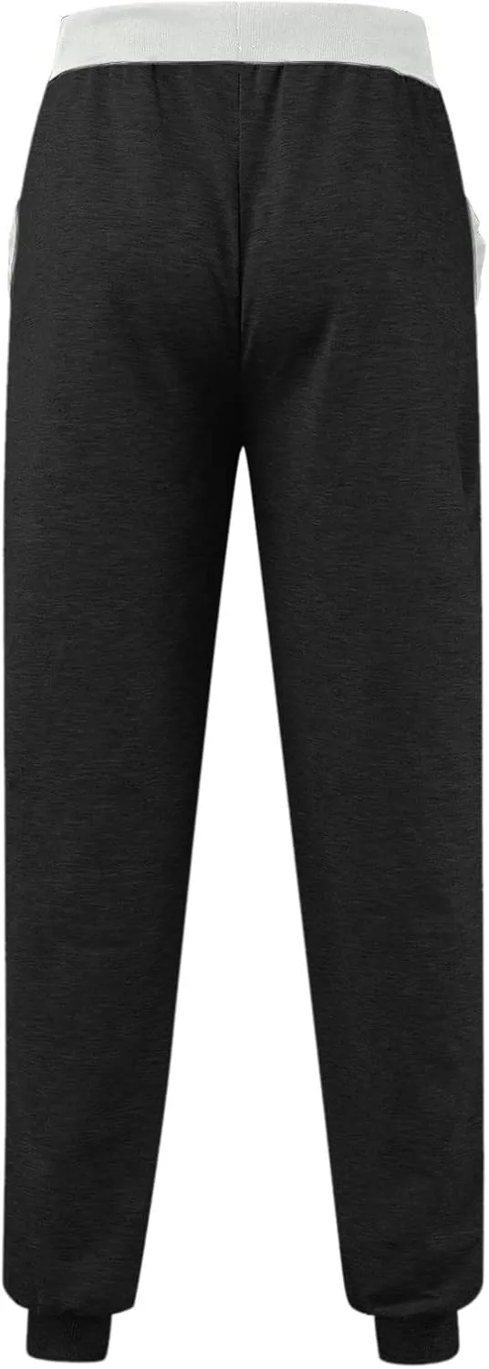 sdbrld Sweatpants For Men Mens Cotton Sport Joggers Solid Drawstring Cargo Pants Casual Hiking Running Sweatpants Trousers