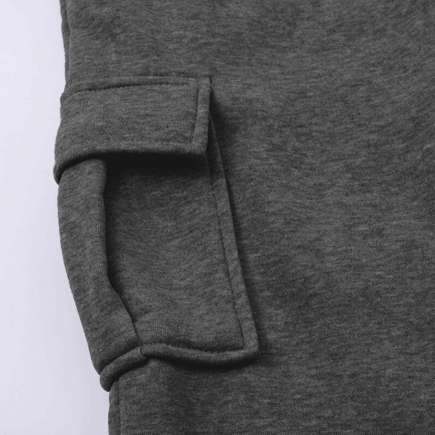 Slim Fit Cargo Pants Mens Multi-Pockets Solid Jpggers Sweatpants Drawstring Outdoor Athletic Cotton Lounge Track Pants