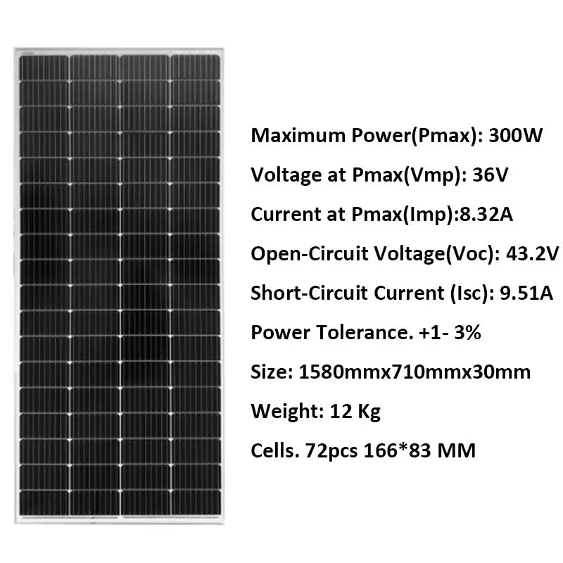Solar System for Home Complete Kit 5KW 5000W 220V Lithium Lifepo4 Battery 120AH Growatt Hybrid Inverter 450V off Grid System