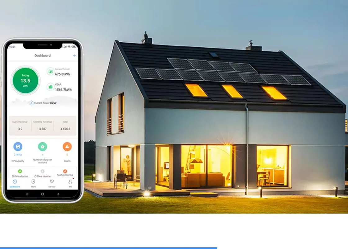 Solar System for Home Complete Kit 5KW 5000W 220V Lithium Lifepo4 Battery 120AH Growatt Hybrid Inverter 450V off Grid System