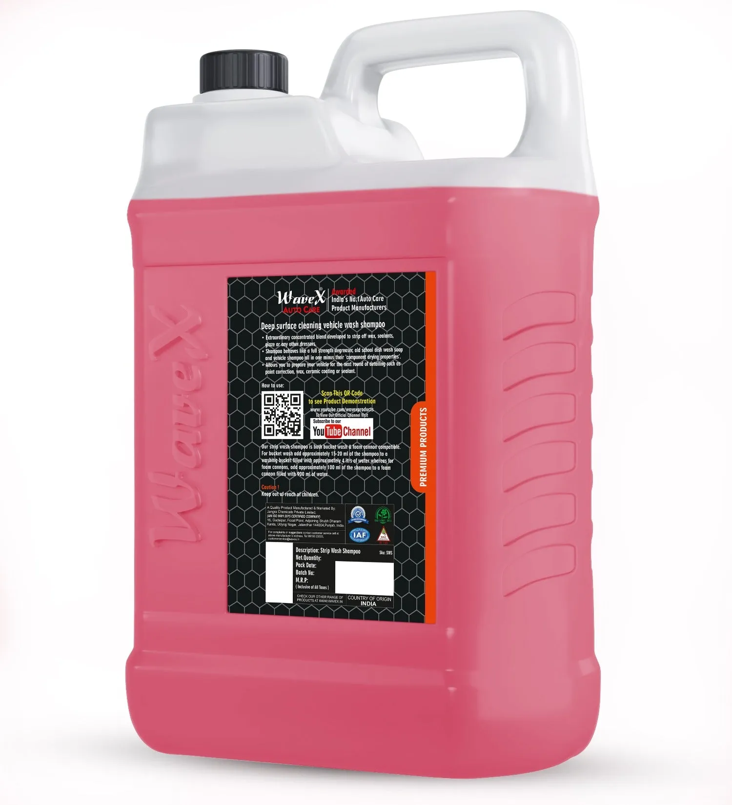 Strip Wash Shampoo- Removes Old Waxes, Polishes, Sealants and Glaze from All Cars and Bikes