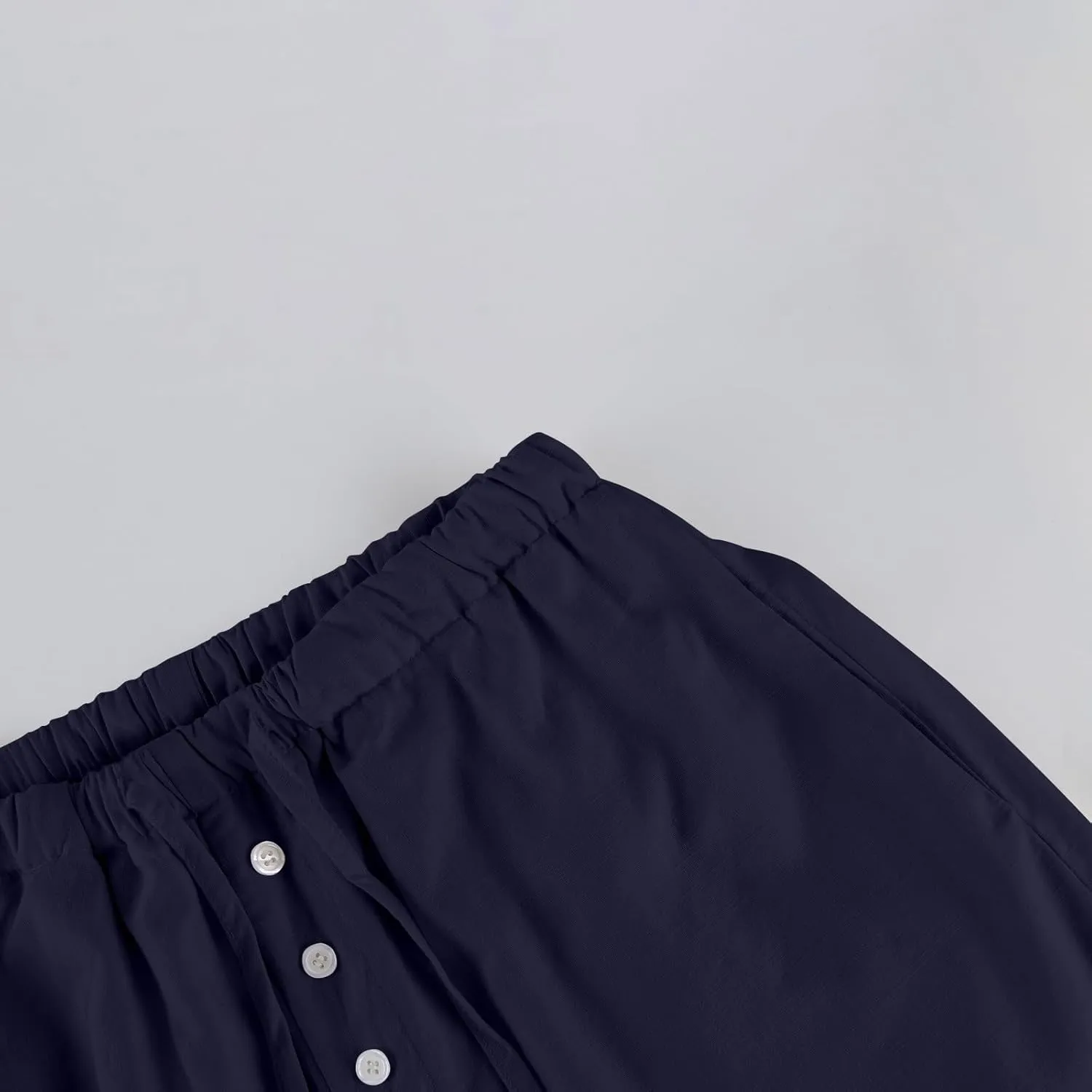 Summer Pants for Women Baggy Linen Elastic 2025 Pants Wide Leg Beach High Waisted with Pocket Solid Outfit Resort Wear