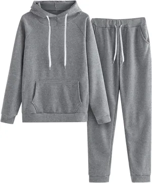 Sweatsuit for Women 2 Piece Long Sleeve Crewneck Winter Lounge Long Sleeve Shirts Yoga Pants Sweatsuits