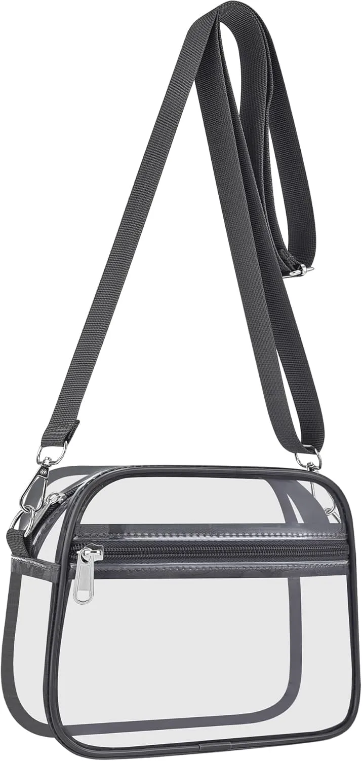 USPECLARE Clear Bag for Stadium Events Clear Purse for Women and Men for Sports Events Concerts Festivals