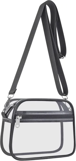 USPECLARE Clear Bag for Stadium Events Clear Purse for Women and Men for Sports Events Concerts Festivals