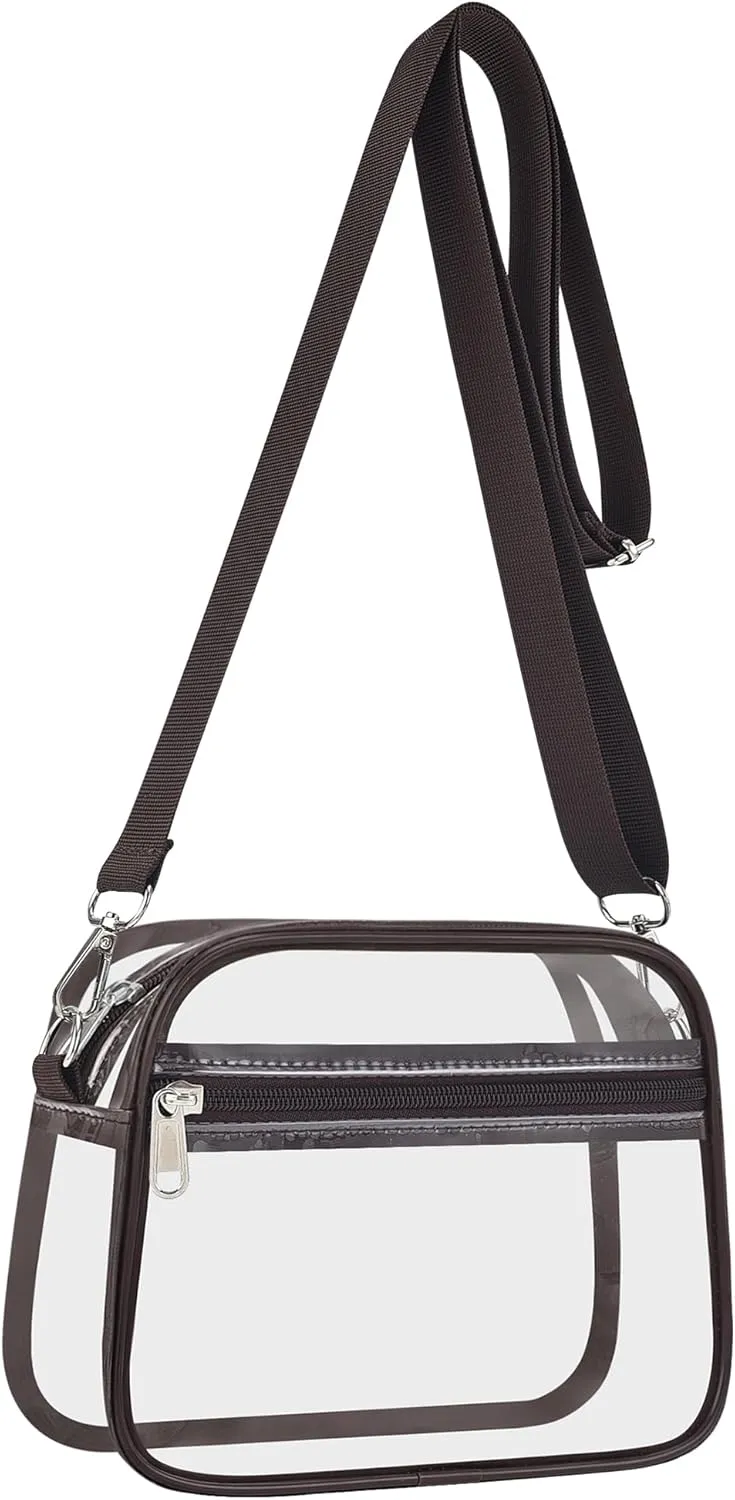 USPECLARE Clear Bag for Stadium Events Clear Purse for Women and Men for Sports Events Concerts Festivals