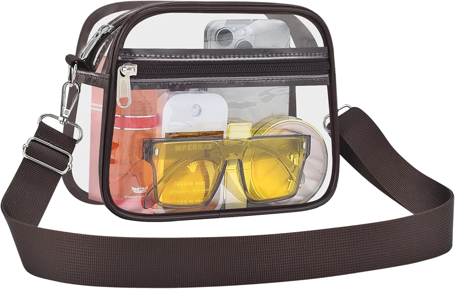 USPECLARE Clear Bag for Stadium Events Clear Purse for Women and Men for Sports Events Concerts Festivals
