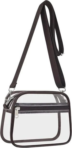 USPECLARE Clear Bag for Stadium Events Clear Purse for Women and Men for Sports Events Concerts Festivals
