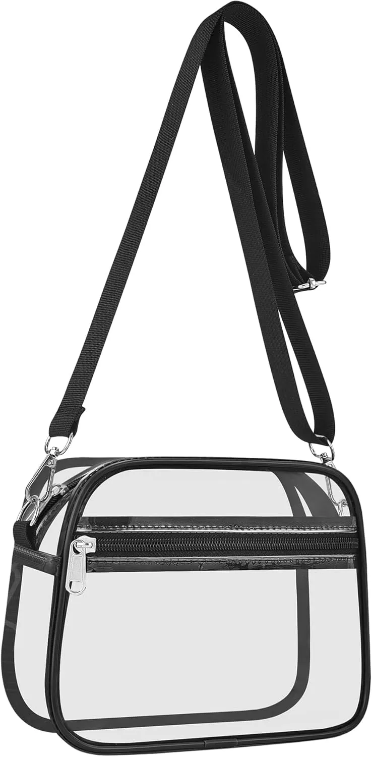 USPECLARE Clear Bag for Stadium Events Clear Purse for Women and Men for Sports Events Concerts Festivals