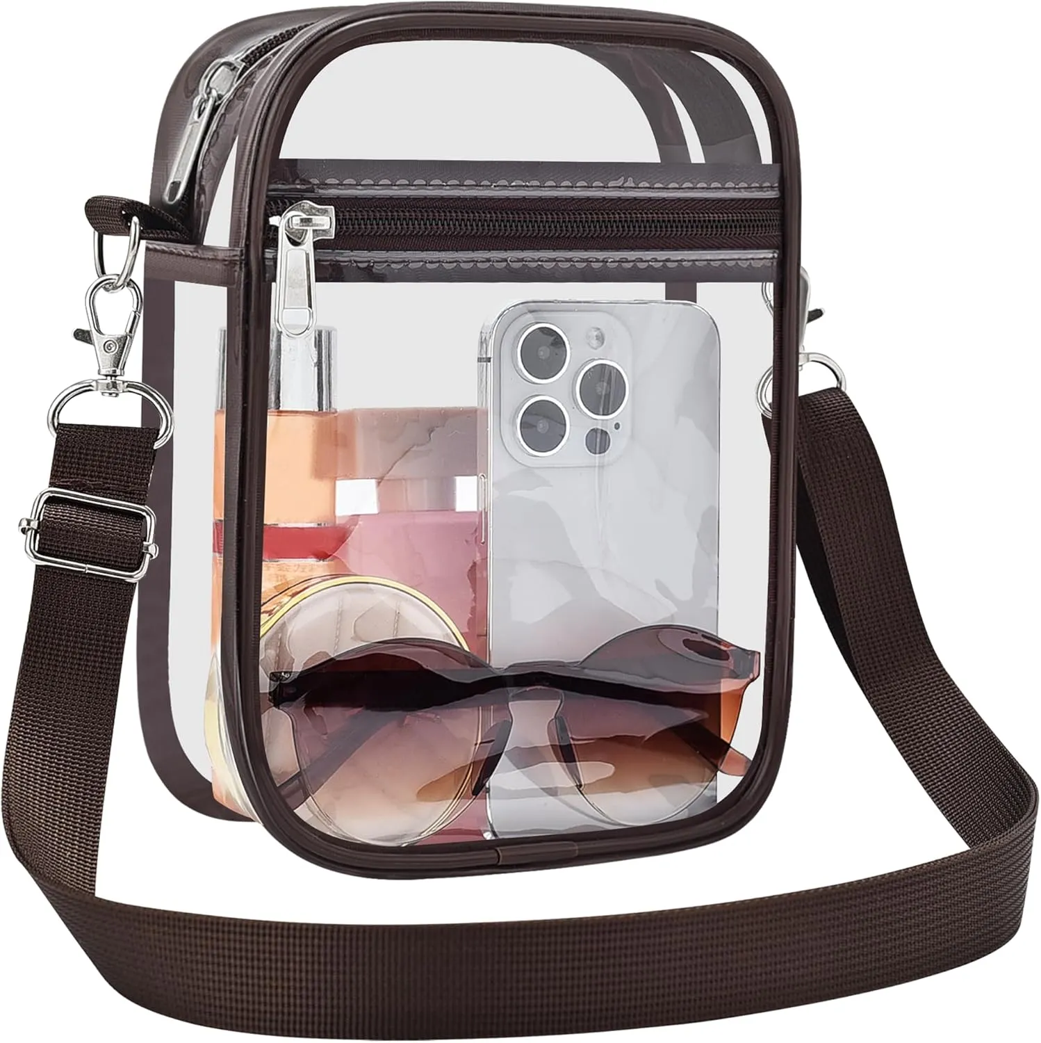 USPECLARE Clear Purse Stadium Approved CrossBody Bag for Men and Women