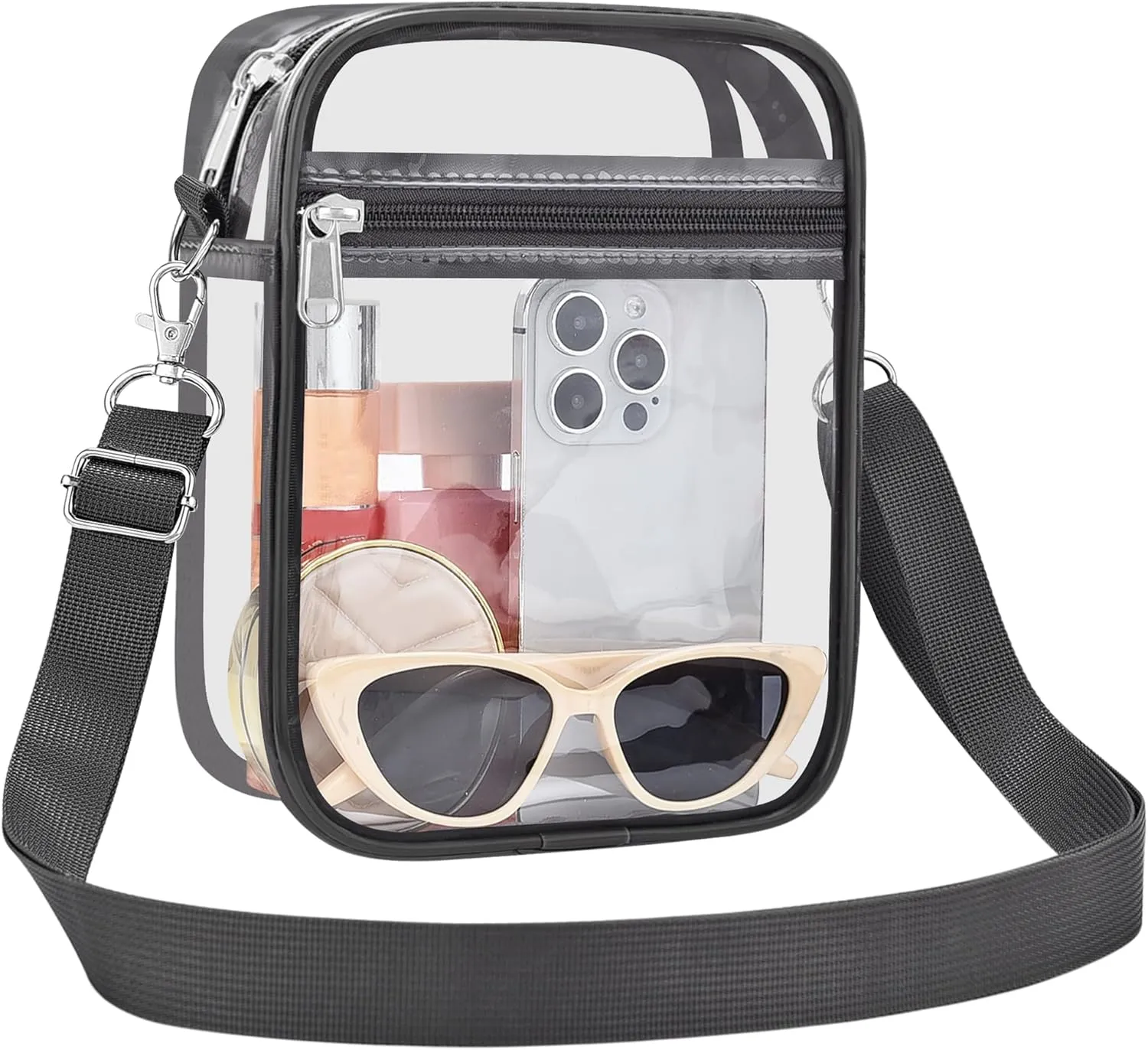 USPECLARE Clear Purse Stadium Approved CrossBody Bag for Men and Women