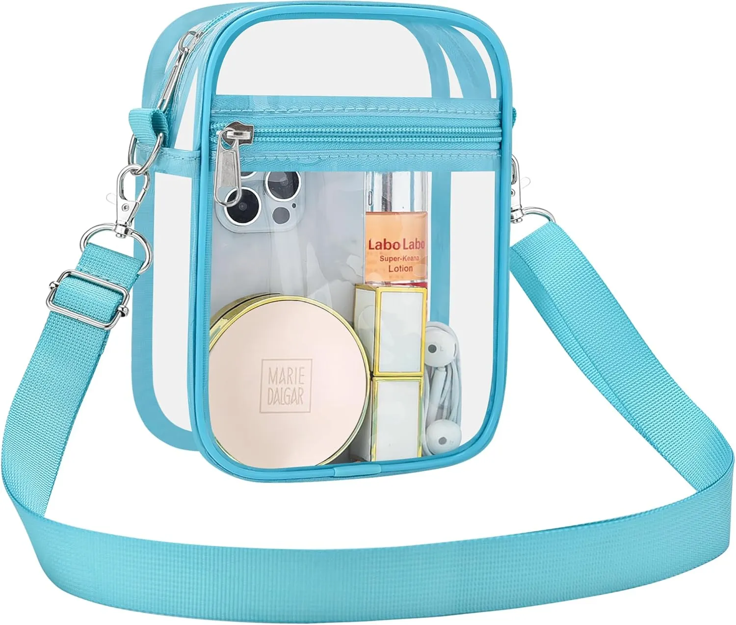 USPECLARE Clear Purse Stadium Approved CrossBody Bag for Men and Women