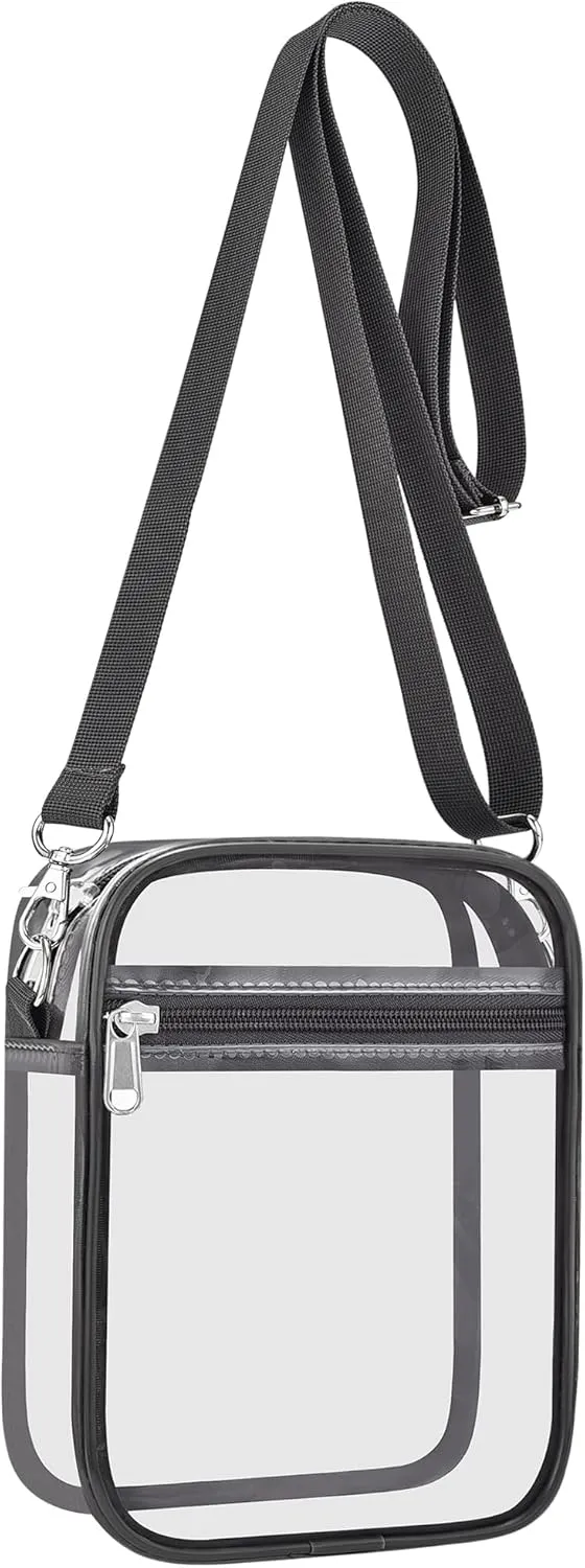 USPECLARE Clear Purse Stadium Approved CrossBody Bag for Men and Women