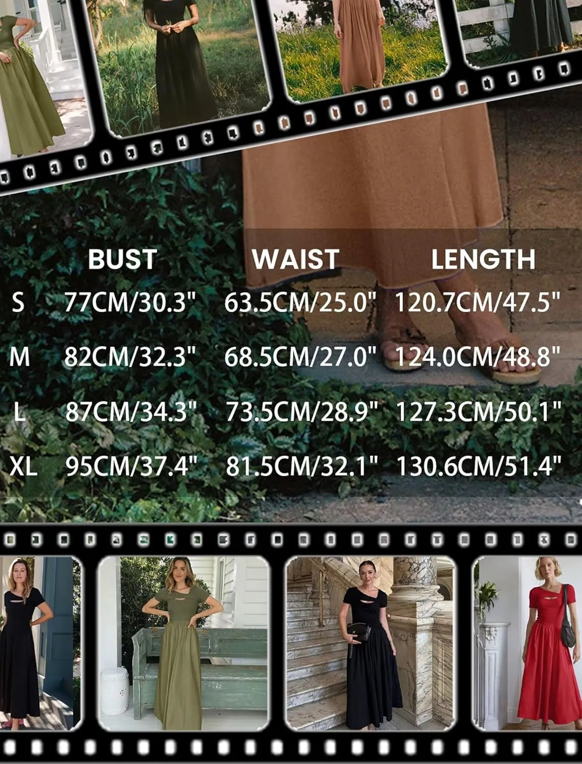 VICHYIE Womens Summer Dresses Cutout One Piece Ribbed Maxi Short Sleeve Casual Flowy A-Line Long Midi Dress