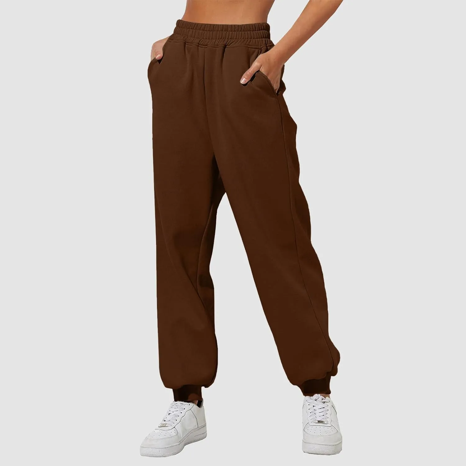 Women Cotton Linen Summer Y2K Fashion Pant Trousers High Waist Stretchy Loose Fit Trouser Trendy
