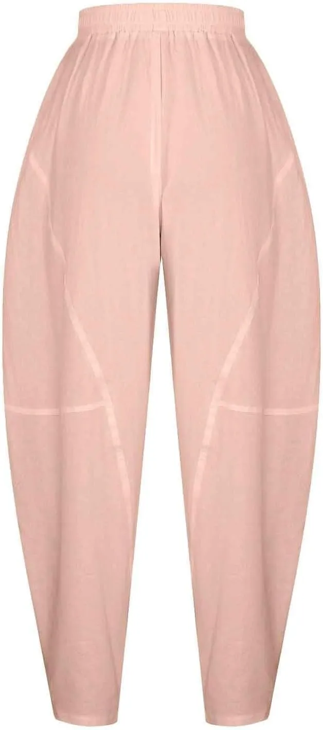 Women Fashion Solid Pocket Casual Loose Pants Spliced High Waist Trousers Wide Leg Pants for Women High Waist